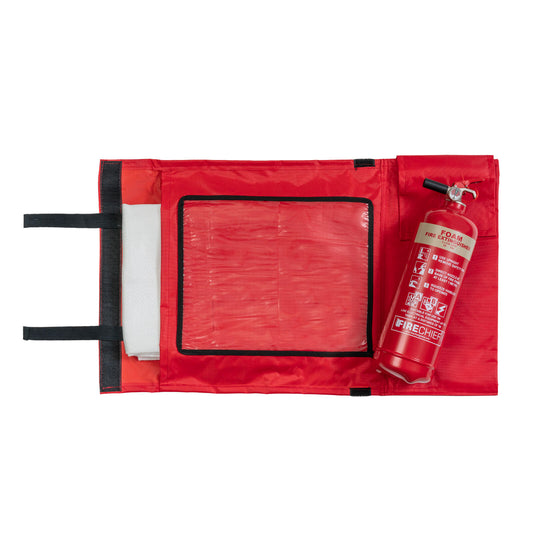 Firechief Fire Extinguisher and Blanket Work Kit - Powder