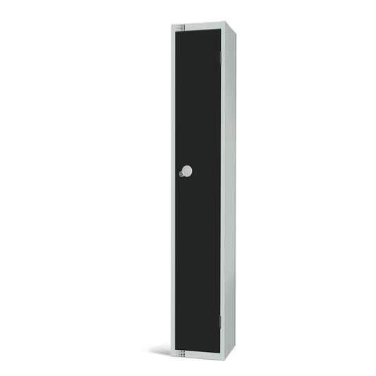 Single Door Locker in Grey with Keycam lock mechanism for secure storage.