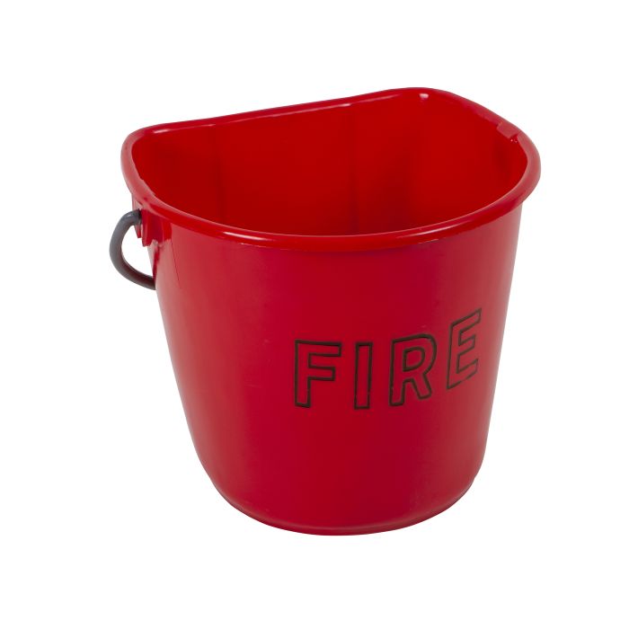 Plastic Fire Bucket with Lid - Cocus