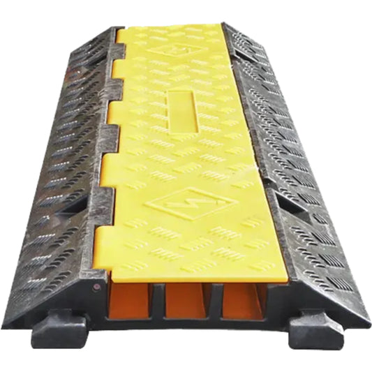 3 Channel Rubber Cable Protector Ramp - Cocus