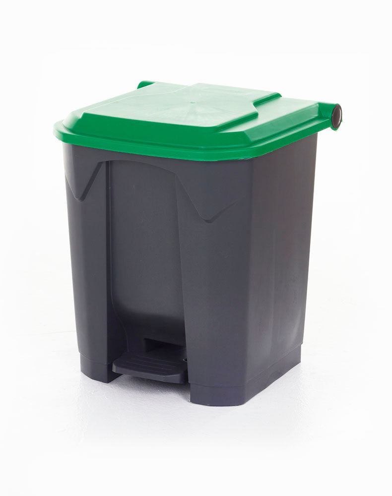 Pedal Litter Bins With Coloured Lids - Cocus