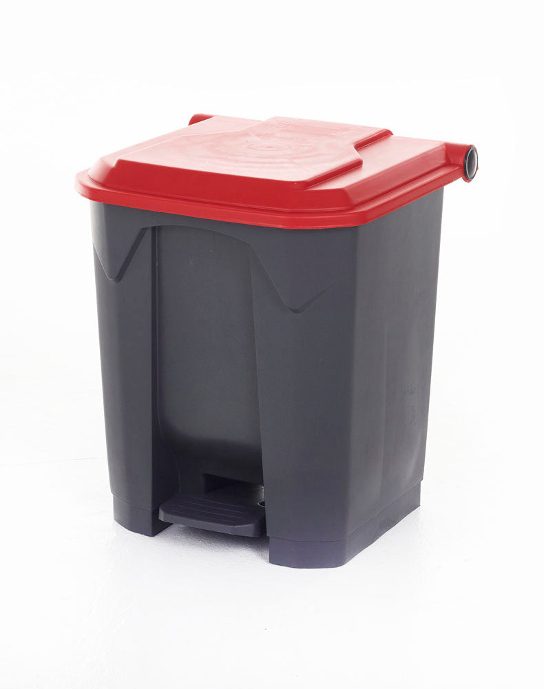 Pedal Litter Bins With Coloured Lids - Cocus