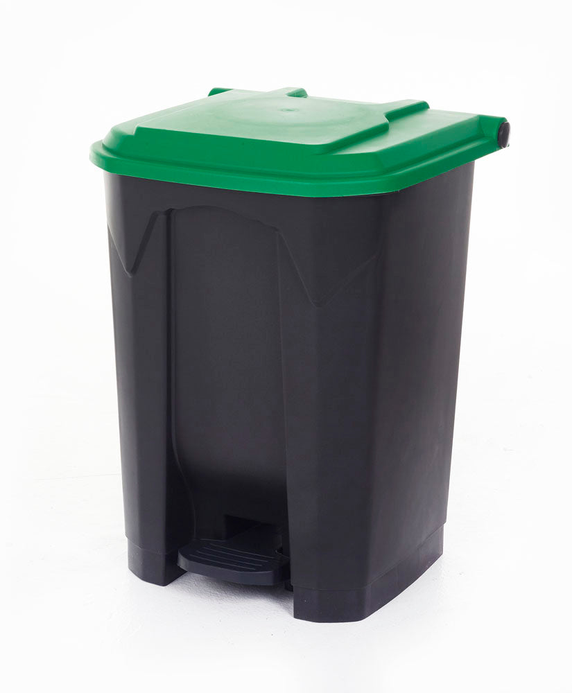 Pedal Litter Bins With Coloured Lids - Cocus