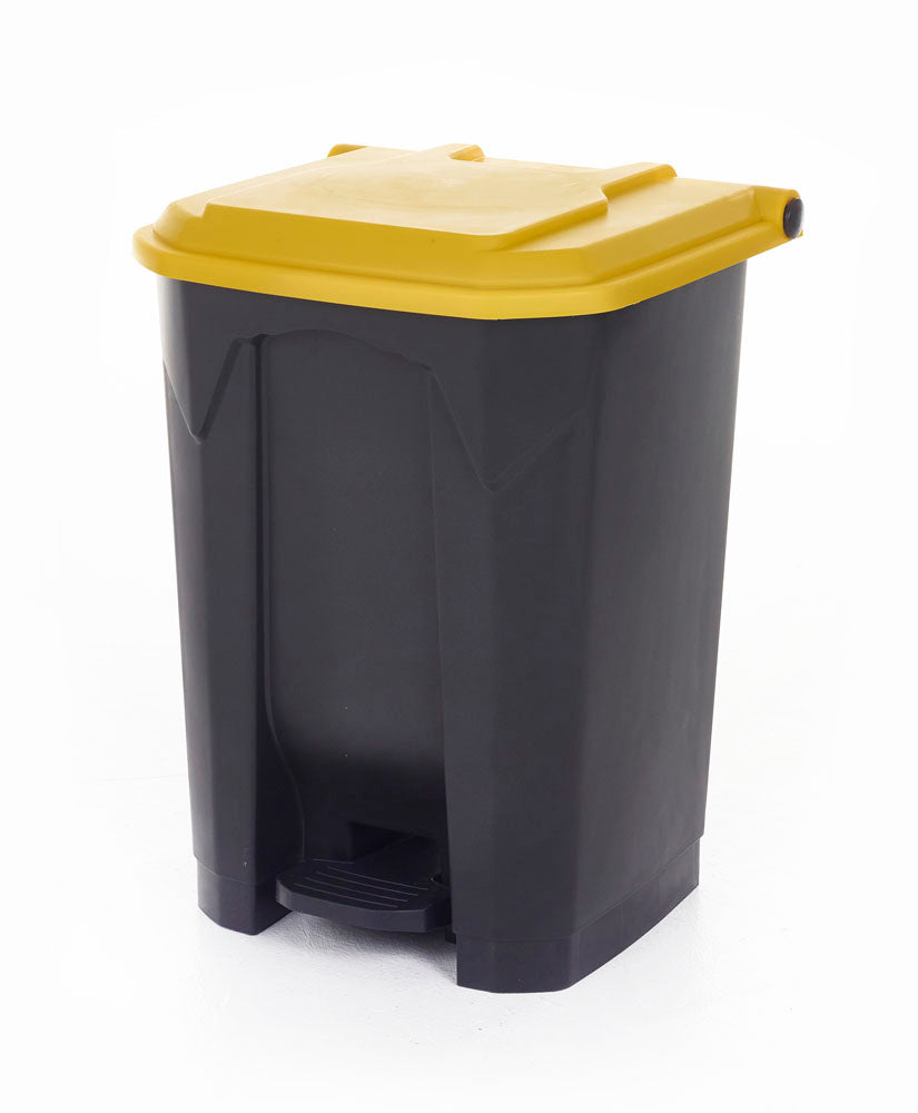 Pedal Litter Bins With Coloured Lids - Cocus