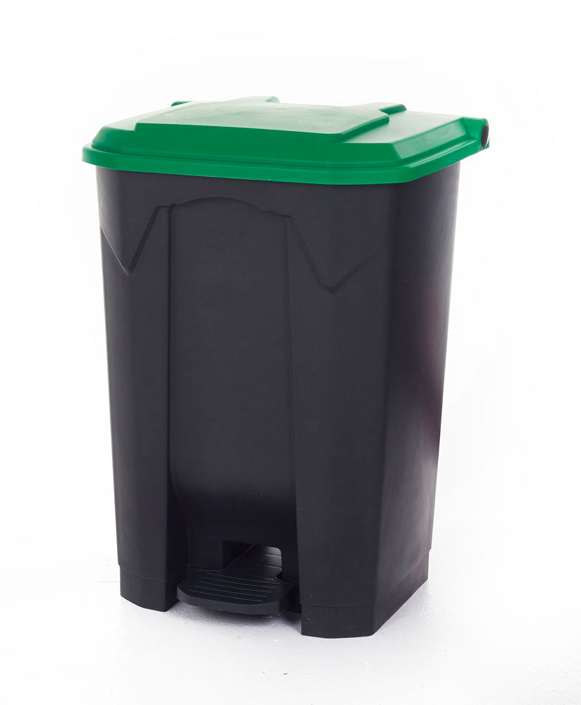 Pedal Litter Bins With Coloured Lids - Cocus