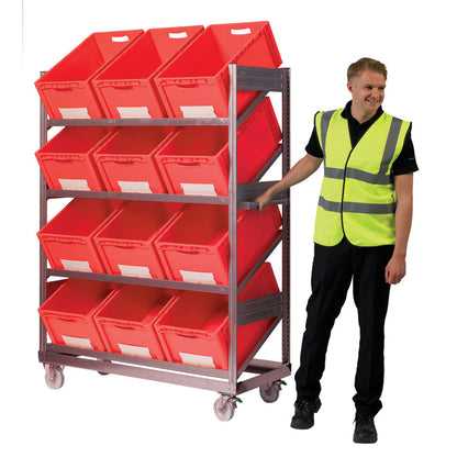 Inclined Portable Trolley Shelving - Cocus