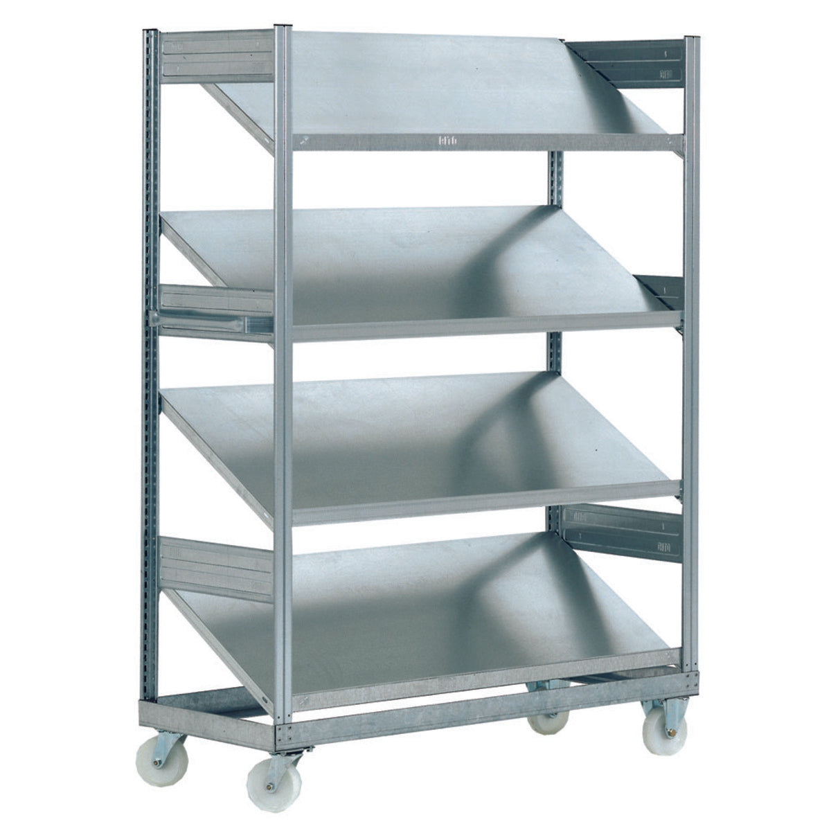 Inclined Portable Trolley Shelving - Cocus