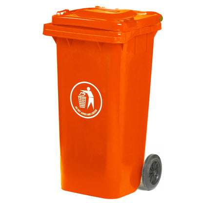 Coloured Wheelie Bins - 120 Litre - Cocus