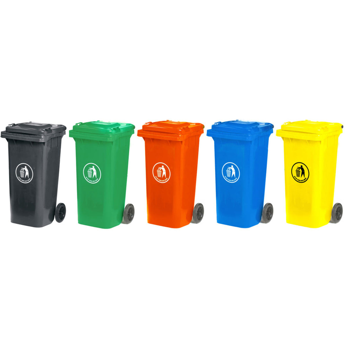 Coloured Wheelie Bins - 120 Litre - Cocus