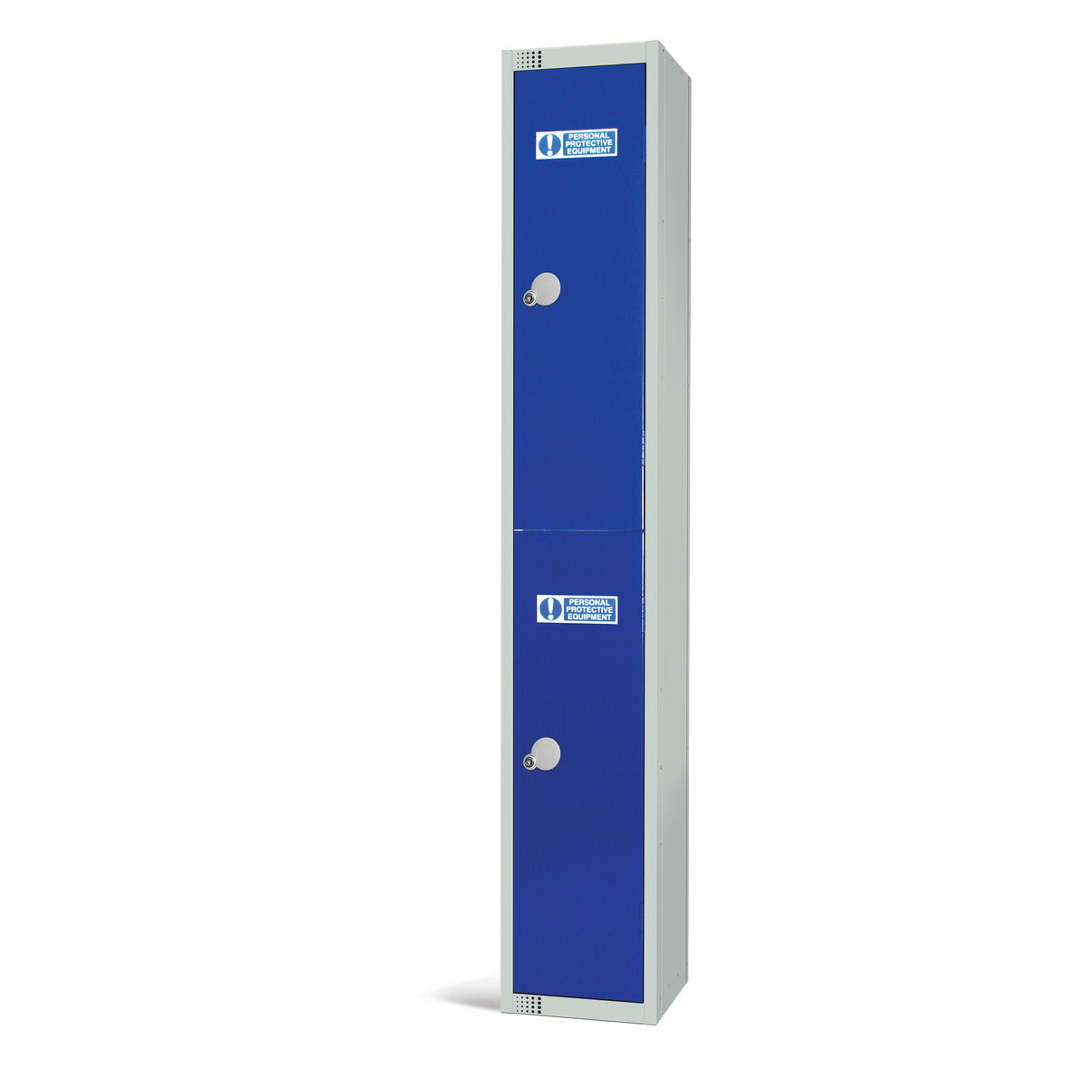 Spacious single locker designed for PPE with a secure keycam lock for easy access.