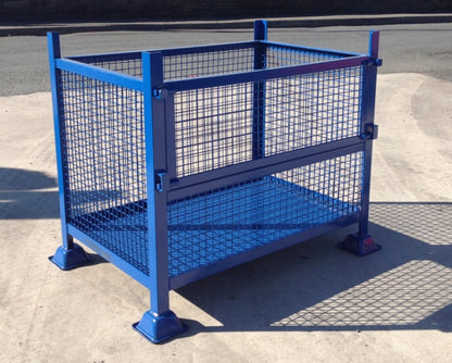 Heavy Duty Steel Stillages Drop Side Mesh - Cocus