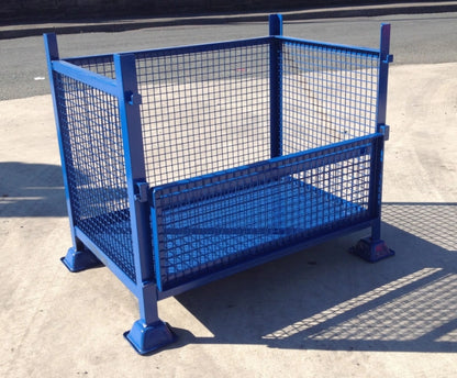 Heavy Duty Steel Stillages Drop Side Mesh - Cocus